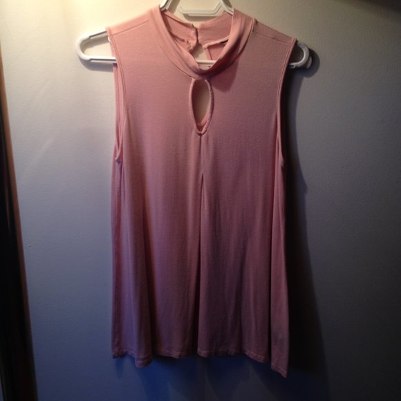 pink lily morgan blouse sleeveless  sz. medium - Picture 4 of 11